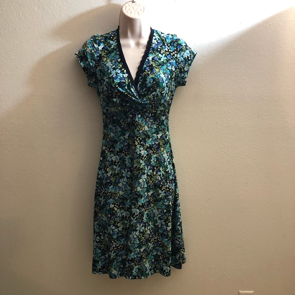 Blue flowers dress